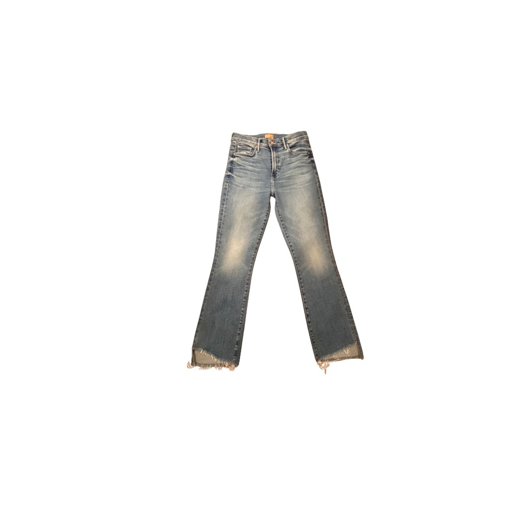 Mother Denim Insider Crop Step Fray in Out Of The Blue Size 28 - Picture 2 of 4